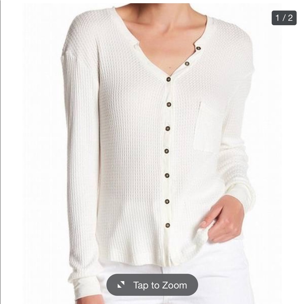 C&C California White Thermal Button Down